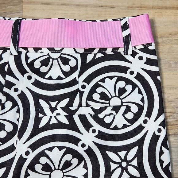 🔹️NWT Molly B Black and White Print Belted Shorts Size 6 - Picture 8 of 11